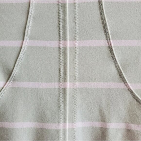 Lululemon Striped Heathered Barely Pink Forme Jacket Size 8 - Picture 10 of 12